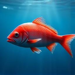 美しい海を泳ぐマダイ