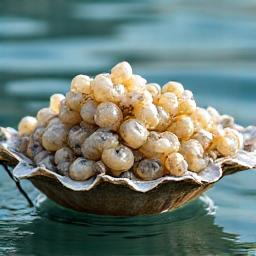 養殖場で育てられた新鮮な牡蠣