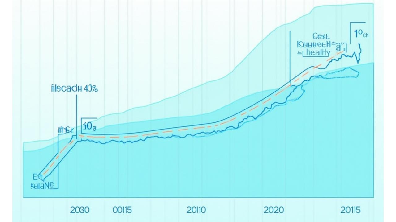海洋環境影響指標の改善を示す棒グラフ。2020年から2025年にかけて、環境負荷が着実に減少していることを示すデータビジュアライゼーション